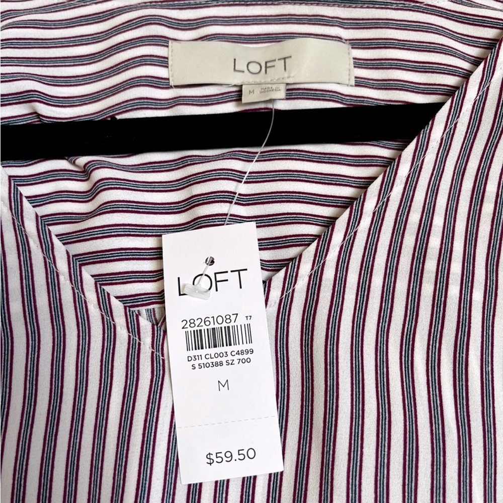 Ann Taylor Loft NWTS women’s long sleeve blouse sz M